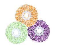 Black Temptation Set of 3 Spin Mop Head Replacement Mop Head Mop Head Refill [C]