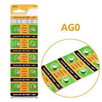 Cotchear 10pcs AG0 Coin Battery LR521 379 Button Cell Coin Alkaline Battery 1.5V for Watches Toys No Mercury