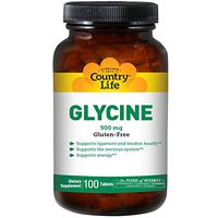 Country Life Glycine, 500 mg with B-6-100 Tablets