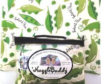'NUGGLEBUDDY NEW! Microwavable Moist Heat & Aromatherapy Organic Rice Pack. Cozy Flannel"SWEET PEA" Fabric Infused with a Soft Baby Powder Scent! The Perfect Gift Idea!