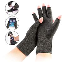 Soft Arthritis Gloves, Fingerless Design, Comfy Fit, Compression Gloves, Joint Finger Pain Relief Hand Wrist Support Brace High Elasticity(Size : S)