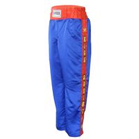 Amber Fight Gear Blue/Red with Yellow Letters Kickboxing Pants Size Medium