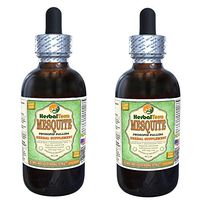 Mesquite (Prosopis Pallida) Glycerite, Organic Dried Seed Pods Alcohol-Free Liquid Extract (Brand Name: HerbalTerra, Proudly Made in USA) 2x2 fl.oz (2x60 ml)
