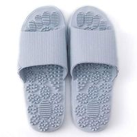 Acupressure Massage Slippers Therapeutic Reflexology Sandals for Foot Acupoint Massage Shiatsu Arch Pain Relief Non-Slip Massage Shoes for Bath Shower (Light Blue)