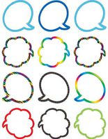 Teacher Created Resources Speech/Thought Bubbles Mini Accents (5063)