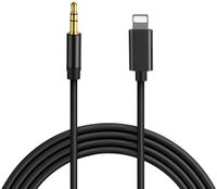 Aux Cord for Car, Lighting to 3.5mm Male Stereo Aux Cord Compatible with iPhone X/8/7/7 Plus/Xs/Xr Adapter Cable for Car or Home Stereo and Headphone- 3.3 Feet (1 Meter)