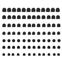 Pasamer 84pcs/Set High Heel Tips Replacesment Tap Caps, Anti-Slip, Shoes Dowels Repair