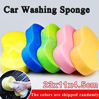 Car Wash Sponges Cleaning Scrubber Handy Multi Functional Washing Sponges for Kitchen with (B:2PC(23114.5cm))