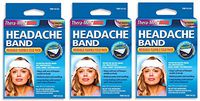 Thera-Med Headache Ice Pack Relief Band - Fabric Lined Ice Pack for Headache Relief and Migraine Relief - Works On Tension Headaches, Sinus Headaches, Minor Injuries (Тhrее Pаck)