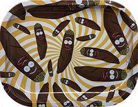 Smoke Arsenal Premium Small Rolling Tray"Blnt Rick" 7" x 5"