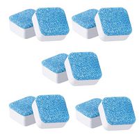 Washing Machine Cleaner | Washer Cleaning Detergent Effervescent Tablet Descaler Deep Remover Deodorant for Home Cleans Supplies (White)