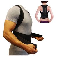 ZSZBACE Posture Corrector Support Brace for Women & Men, Helps to Improve Posture, Prevent Slouching and Back Pain Relief (S: Waist Length fits 27.5-33.4", Black)