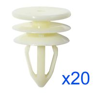 Noseeba 20 pcs Door Trim Panel Clips pins retainers Fasteners Replacement for GMC Envoy Chevy Chevrolet Trailblazer Suburban Silverado, The Part# 10357004, 10360625, 15095067, 15155113