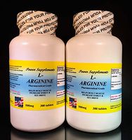 L-arginine 500mg ~ 600 Tablets, Enhance Fat Metabolism, Energy aid. Made in USA