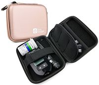 DURAGADGET Rose Gold Rigid Insulin Diabetes Medical Supplies Shell Storage/Travel Case | Dimensions 125 mm x 95 mm x 25 mm