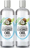 Fractionated Coconut Oil 16oz - 100% Pure, Premium Therapeutic Grade - Best Base or Carrier Oil for Aromatherapy, Essential Oil, and Massage - Large 16 Ounce Size - Pack of 2