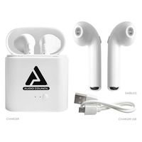 True Wireless Bluetooth Earbuds with Portable Charging Case, USB, MIC, Bluetooth Earpiece Cell Phone Mini Ear Headphone for Cellphones, Smartphone, Tablet, PC