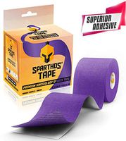 Sparthos Kinesiology Tape - Incredible Support for Athletic Kt Sports and Recovery - Free Kinesio Taping Guide! - Kinselogy Kenisology Kensio Kinesthetic Pregnancy Lifting - Uncut (Indigo Purple)