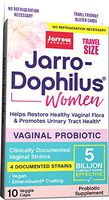 Jarrow Formulas Jarro-Dophilus Women Travel Size, Supports Women's Health, 5 Billion Cells Per Capsule, 10 Count