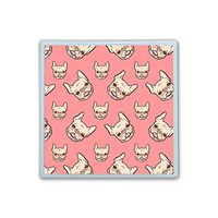 Contact Lens Box Holder Container Case Storage Eyecare Kit - Pink Bulldog