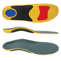 VoMii for Arch Support Insoles, Flat Feet, Plantar Fasciitis Orthotic Inserts with Semi-Rigid Nylon Arch Support Pad Best Shock Absorption Insole for Men and Women, S(Men 6.5-8/Women 7.5-9)
