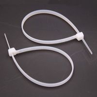6.3 Inch 4.8mm Nylon Cable Ties 50LBS Tensile Strength 100PCE/PACK