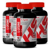 L-lysine Powder for Humans - 500 MG L-LYSINE - for Fat-Burning (3 Bottles)
