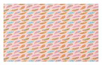 GugeABCmat Rubber Door Mat,Shades of Green Plain Continuing Motif Simplicity,Weather Mats 48" W X 36" L,Shamrock Green and Sea Green