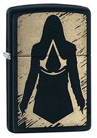 Zippo Assassin's Creed Pocket Lighter, Black Matte
