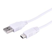 Chezaa Charger Cable, 3M USB Charger Cable For Nintendo Wii U WIIU Gamepad Controller Connecter (white)