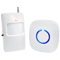 SadoTech Wireless PIR Motion Sensor Doorbell Operating at 500-feet Range with Over 50 Chimes, White