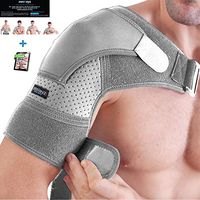 Shoulder Brace for Men and Women+ Bonus – for Torn Rotator Cuff Support,Tendonitis, Dislocation, Bursitis, Neoprene Shoulder Compression Sleeve Wrap by Zenkeyz
