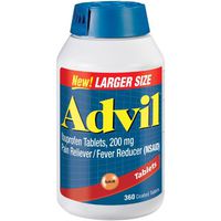 Advil Tablets, 200mg - LargerSize 2 Pack (360 Tablets Each ) M$Edbks