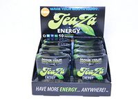 TeaZa Energy Smokeless Tobacco Alternative (8 Pack Peppermint - Flip Tops) Helps You Quit Chewing Tobacco Snuff - Nicotine Free Herbal Energy Dip - Flavored Tobacco Free Chew