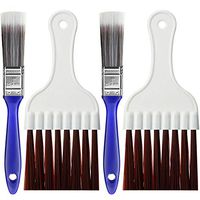 Air Conditioner Condenser Fin Cleaning Brush Radiator Condenser Fin Whisk Brush for Cleaning Condenser Fins Coils (4 Pieces)