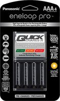 Panasonic K-KJ55K3A4BA Advanced 4 Hour Quick Battery Charger with 4AAA Eneloop Pro High Capacity Rechargeable Batteries