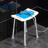 LINYUYI Height Adjustable Bathtub & Shower Stool,Aluminum Alloy Old People Toilet,Non-Slip Bath Stool
