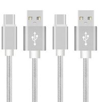 Two 10ft USB Type C/High Speed Data and Charging for All Type-c Devices (White)