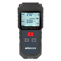 EMF Meter, KKmoon Portable Handheld Digital LCD Electromagnetic Radiation Tester Electric Field Magnetic Field Dosimeter Detector with Sound and Light Alarm (5Hz-3500MHz)