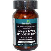FutureBiotics, Longest Living Acidophilus+, 100 Veggie Caps - 2pc