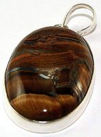 Sterling Silver Tigers Iron Pendant Jewellery PEND445