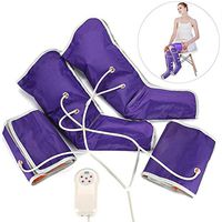 Foot And Calf Massage With Handheld Controller, Leg Air Massager For Circulation Sequential Compression Wraps, Foot Massager Leg Wraps, Massage Boots Machine, Thigh And Calf Massager With Knee Heating