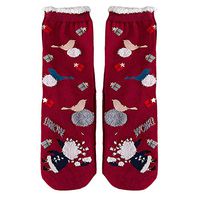 BingYELH Christmas Socks Women Santa Claus Print Cotton Middle Socks Multi-Color Winter Socks