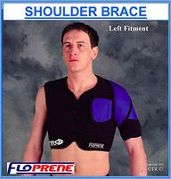 Floprene Single Shoulder Brace - Black - Xx.Large-Right Hand