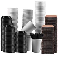 Gotopack Coffee Cups 12OZ 120 Pack Disposable Coffee Cups