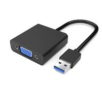 TopYart USB 3.0 to VGA Video Graphic Card Display External Converter Cable Adapter for PC Laptop Windows 7/8/8.1/10