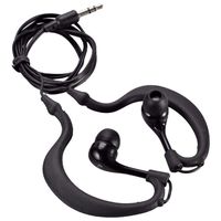 GZCRDZ Waterproof Sports Wired Earbud Earphone 3.5mm in Ear Hook Stereo Headphone for Swimming Diving Headset MP3 MP4 Player Cell Phone (Black)