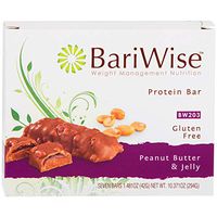 BariWise Protein Bar/Diet Bars - Peanut Butter & Jelly (7ct), High Protein, Trans Fat Free, Aspartame Free
