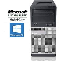 Dell Optiplex 7010 Tower Computer PC, Intel Core i5 3.2GHz, 16 GB Ram, 500 GB SSD, DVD-RW, HDMI, WiFi, Windows 10 Pro with CD 1 GB Graphics Card (Renewed)