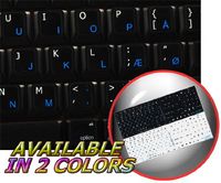 MAC ENGLISH-DANISH KEYBOARD STICKERS BLACK BACKGROUND